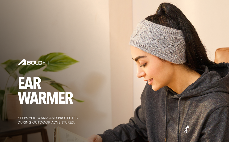 Boldfit Ear Warmer Grey