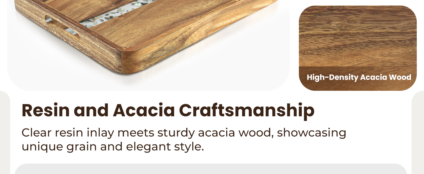 Acacia Wood Serving Tray