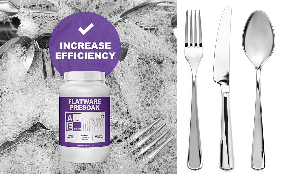 Active Element Flatware Presoak 8lbs (Pack of 1