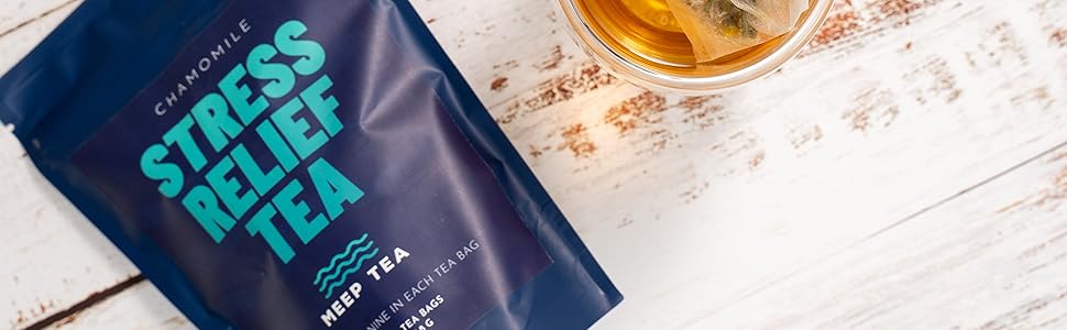 Sleep tea aid l theanine chamomile tea night stress relief calming relaxing calm well Best sleepy