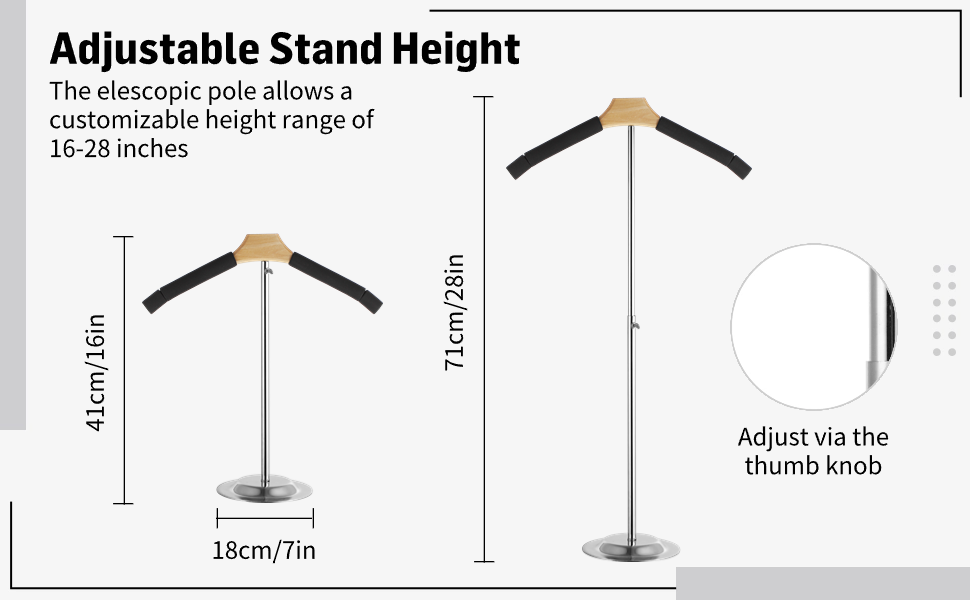 Adjustable TShirt Display Stands for Retail Vendors, Shirt