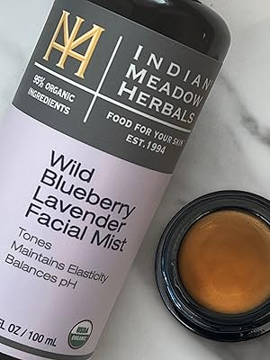 Bottle of Indian Meadow Herbals Wild Blueberry Lavender Facial Mist