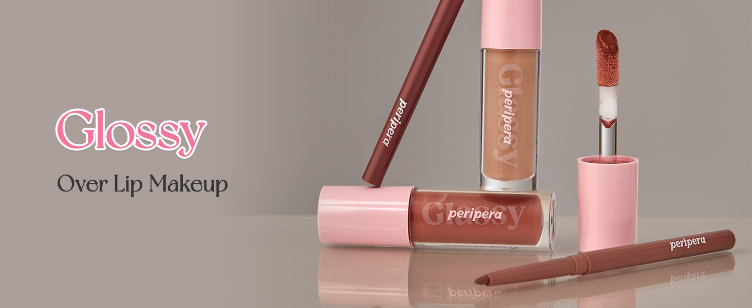 Peripera Ink Glasting Lip Gloss NonSticky, HighShine, 4XL Wand For Easy