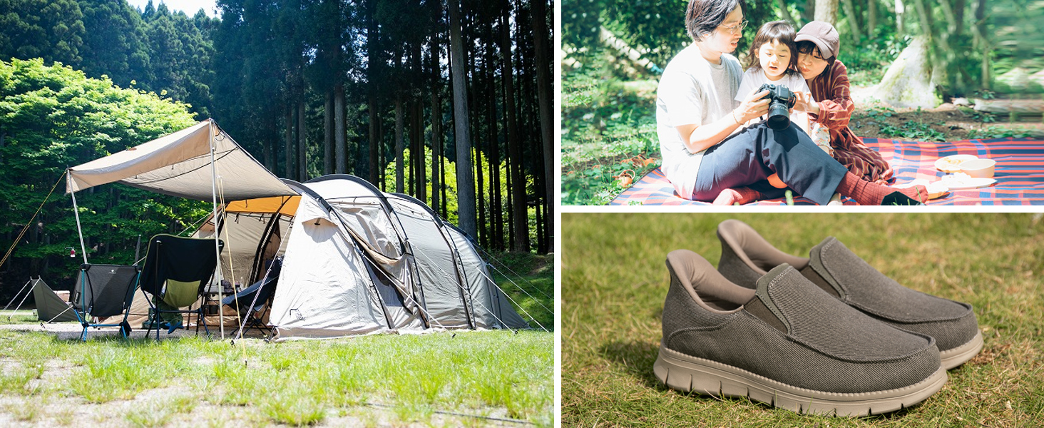 Men's Sneakers, Shoes, No Laces, For Walking, Commuting, Easy to Wear, Easy to Wear, Laceless Shoes, Hands Free Shoes 