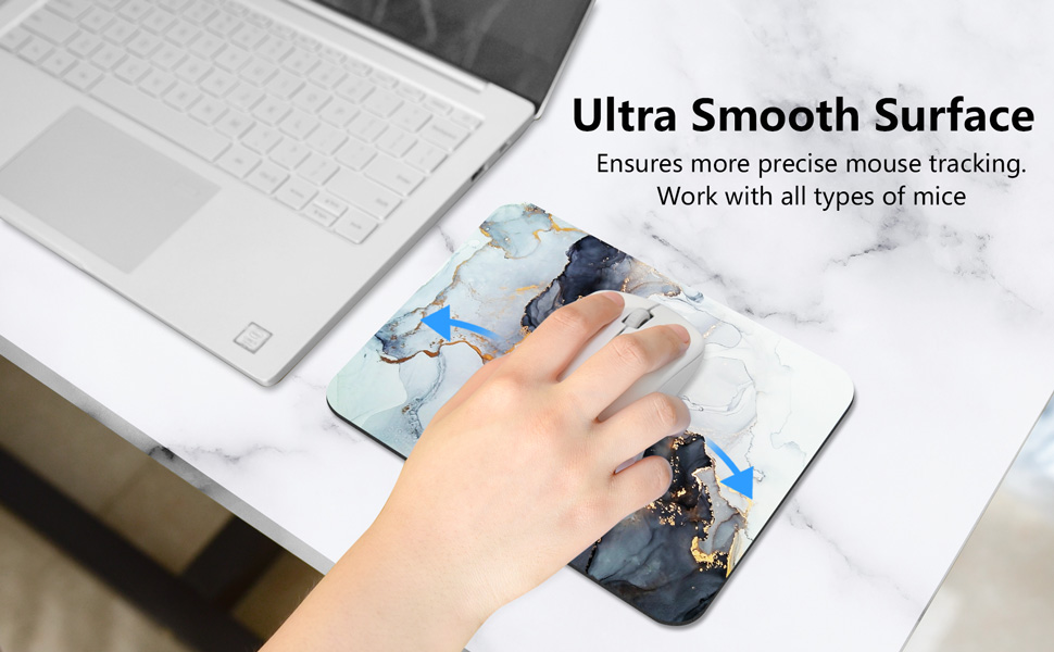 Atufsuat Small Mouse Pad, Mini Mouse Pad 6 x 8 Inch, Thick Rubber Waterproof Mouse