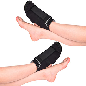 The stretching sock can be used on either foot for targeted pain relief