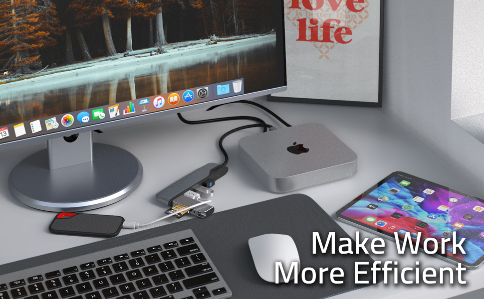 USB C to USB Hub 4 Ports, Syntech Type C to USB 3.0 Hub with a USB C to