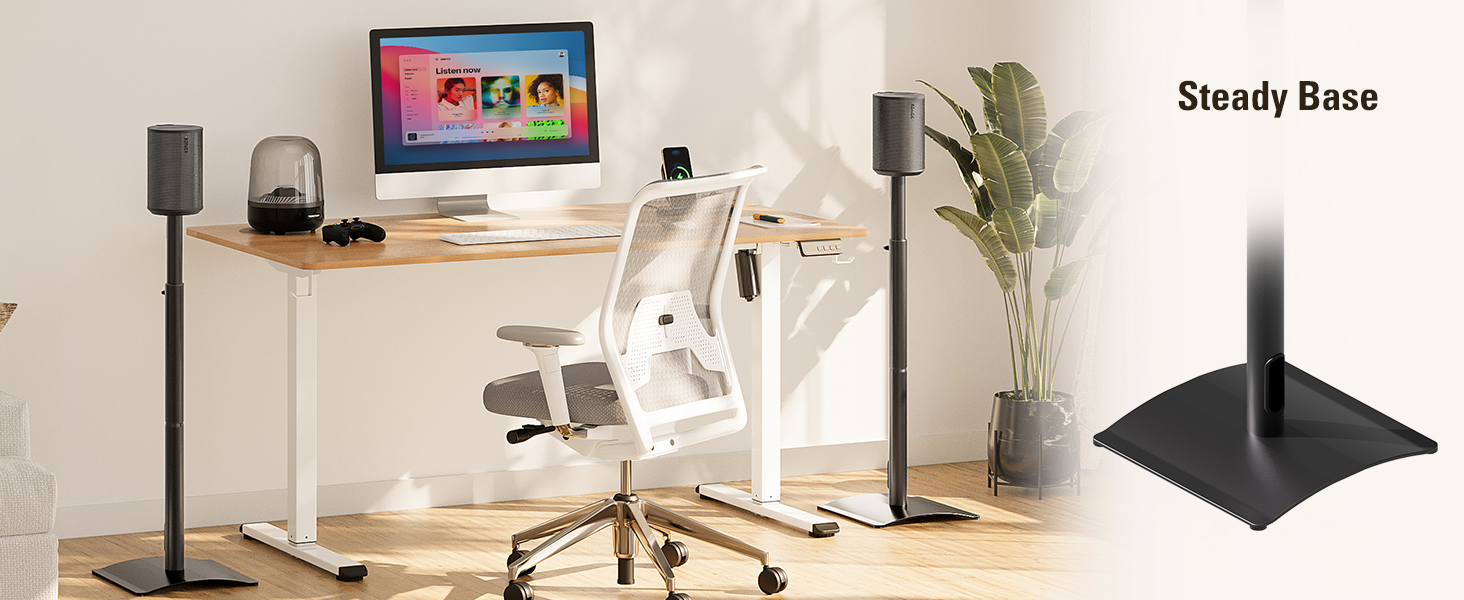 Mounting Dream Speaker Stands for SONOS ONE, ONE SL, Play1, Era 100, Set of 2 Surround Sound