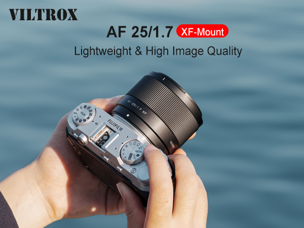 Amazon.com : VILTROX 25mm F1.7 XF APS-C for Fuji X, Large