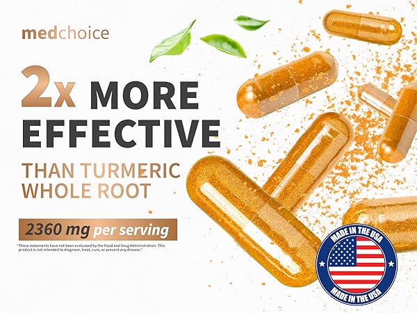 4-in-1 Turmeric and Garlic Supplements with Bioperine