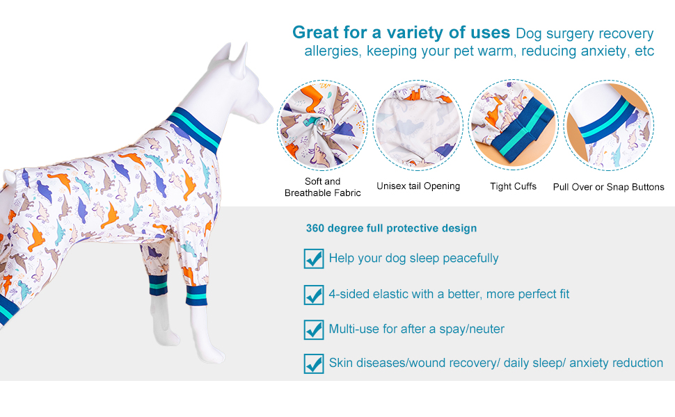 large dog pajamas for male dogs