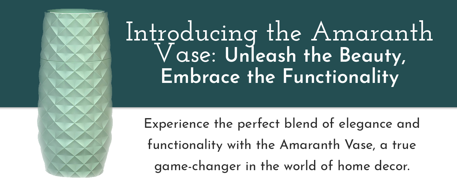 Introducing the Amaranth Vase: Unleash the Beauty, Embrace the Functionality