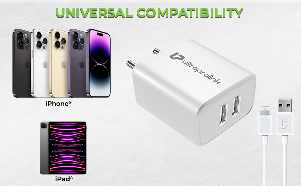 UltraProlink UM1156L 2.4A/12W Travel Adapter