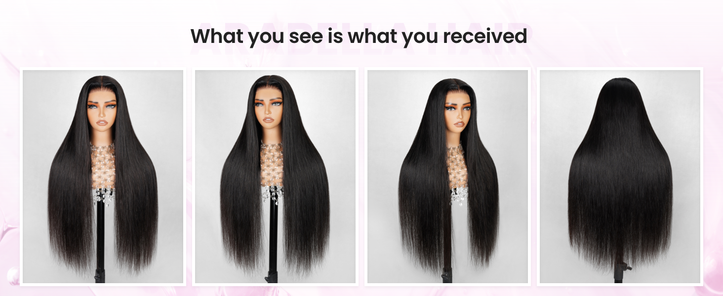 Plus 5x6 human hair straight wig