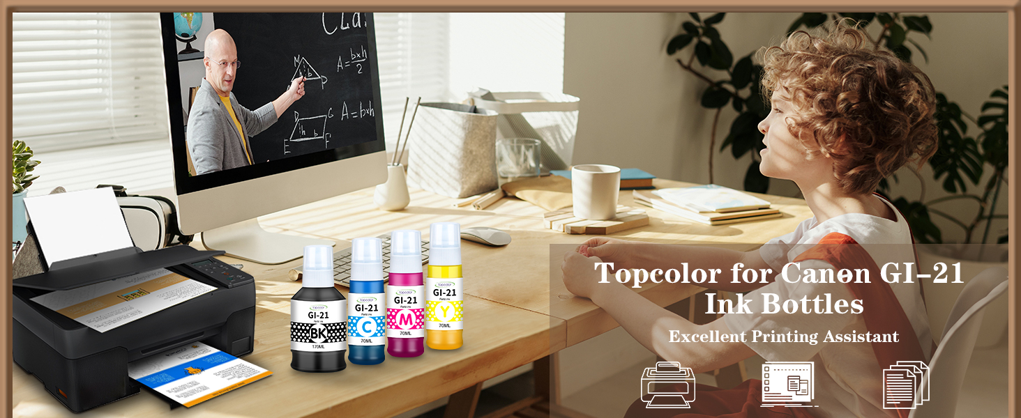 Topcolor GI21 G3260 G3270 Ink Bottles Compatible for Canon
