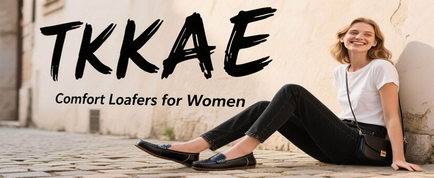 TKKAE loafers for women