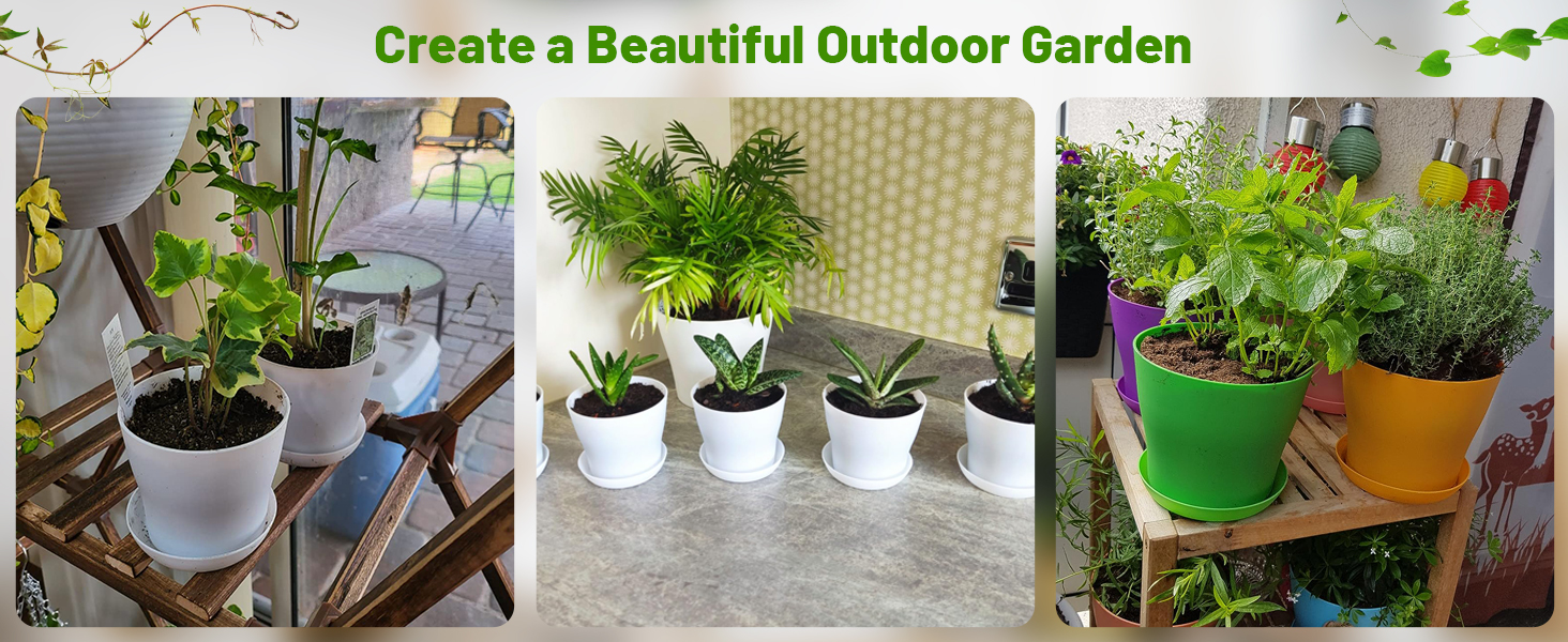 10cm small pots for plants colorful