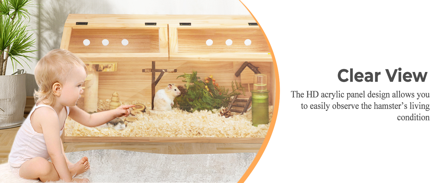 acrylic hamster cage