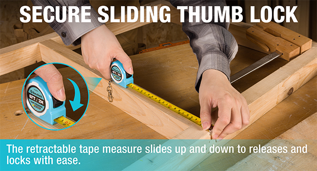 SECURE SLIDING THUMB LOCK