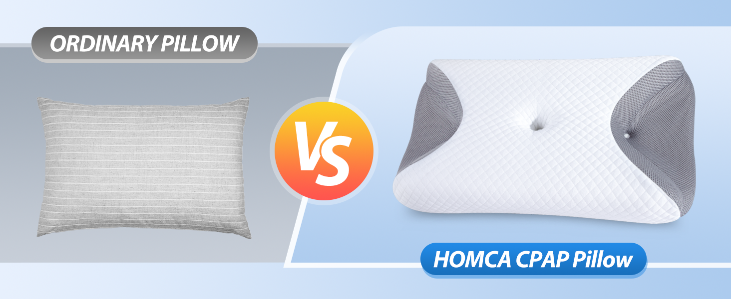 HOMCA CPAP Pillow for Side Sleeping, CPAP Nasal Pillows for All CPAP