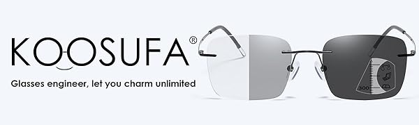 koosufa randlose selbsttönende gleitsicht lesebrille, koosufa selbsttönende gleitsicht lesebrille
