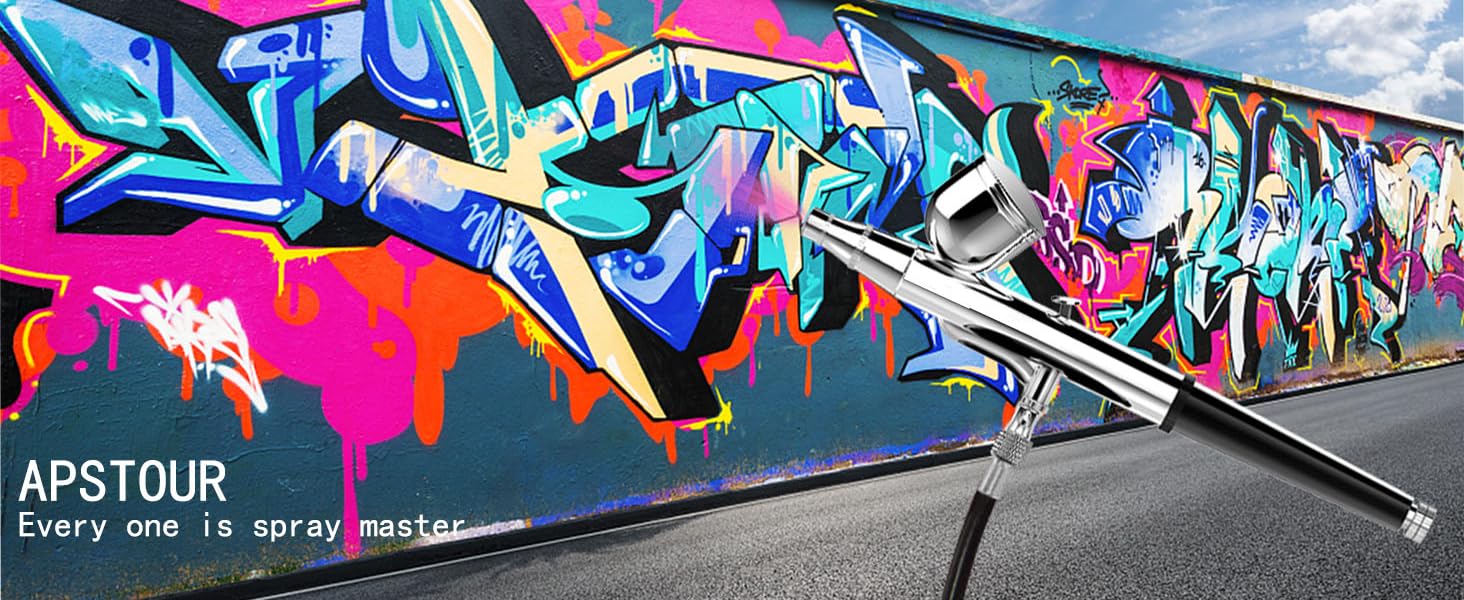 Double Action Airbrush Kit Air Brush Spray Gun