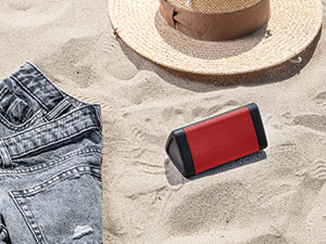 OontZ Angle 3 Bluetooth Speaker, Red