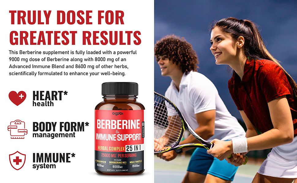 25in1 Premium Berberine Supplement 25600mg