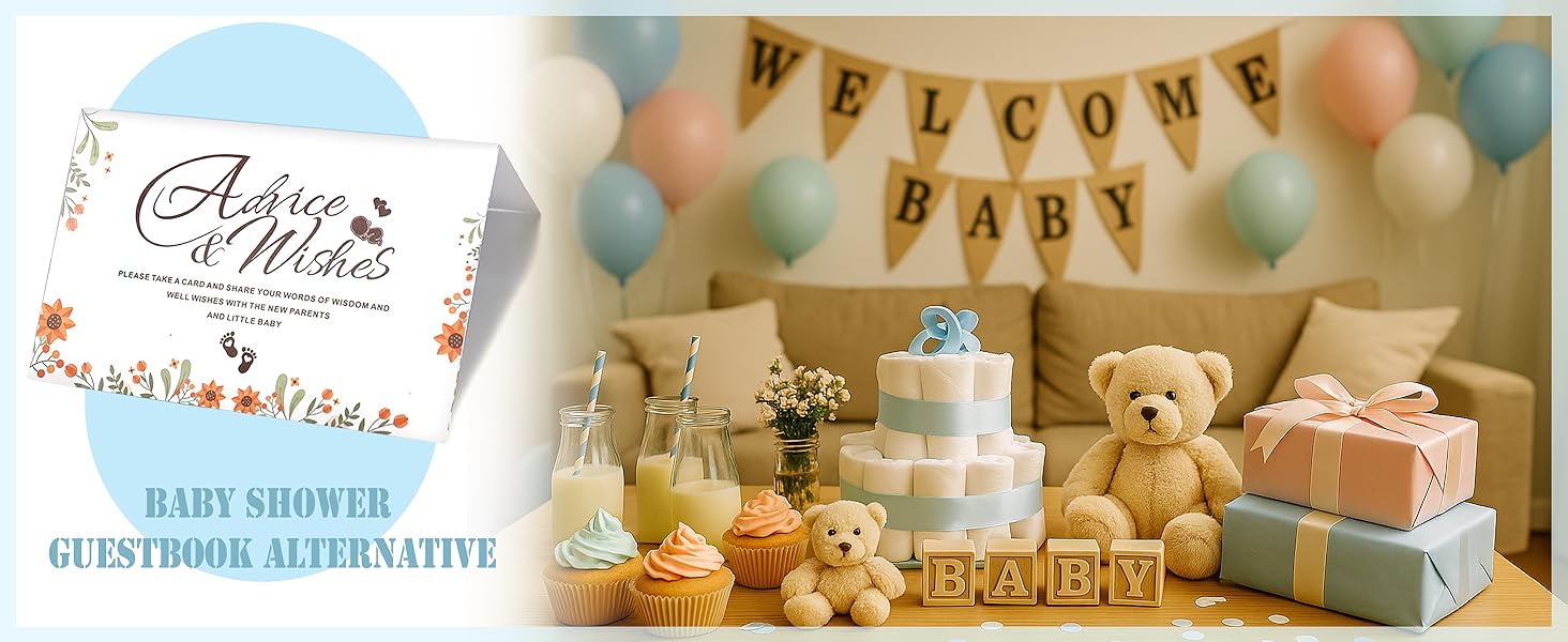 baby shower advice cards
