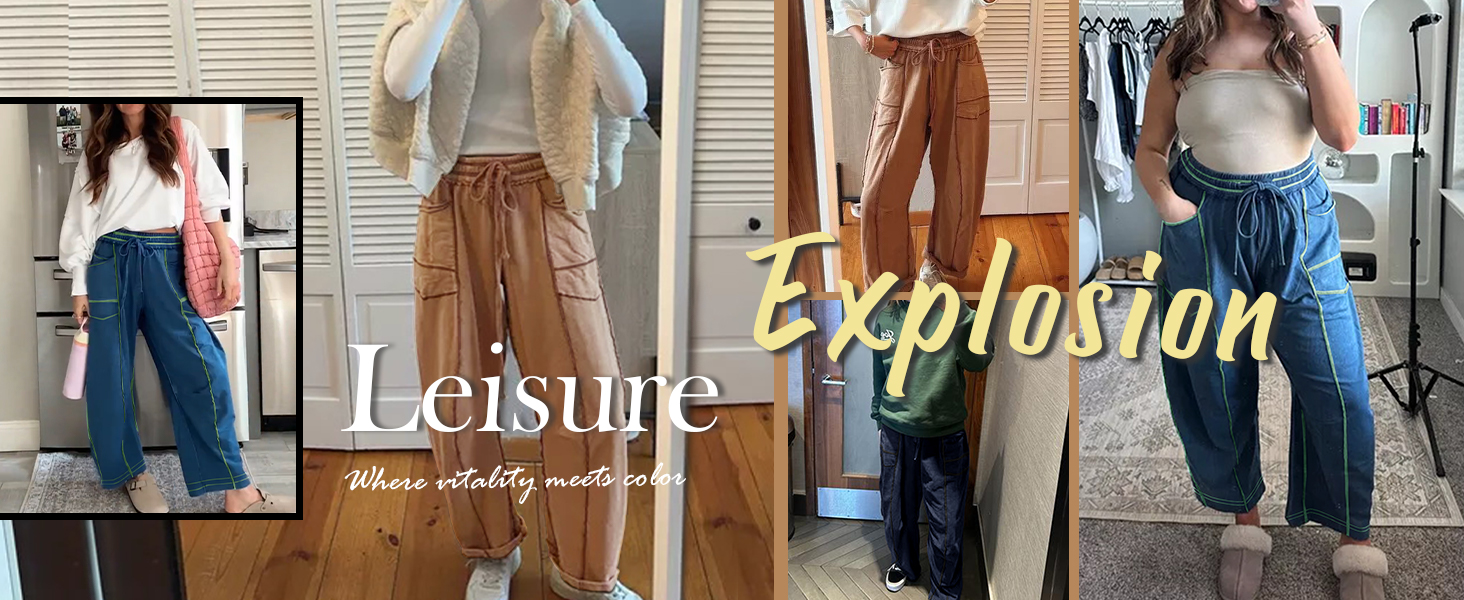 Womens Wide Leg Pants