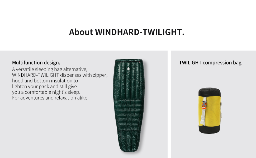 AEGISMAX　WIND HARD　TWILIGHT　イージスマックス AEGISMAX Wind Hard Twilight Down Sleeping Bag Camping Quilt
