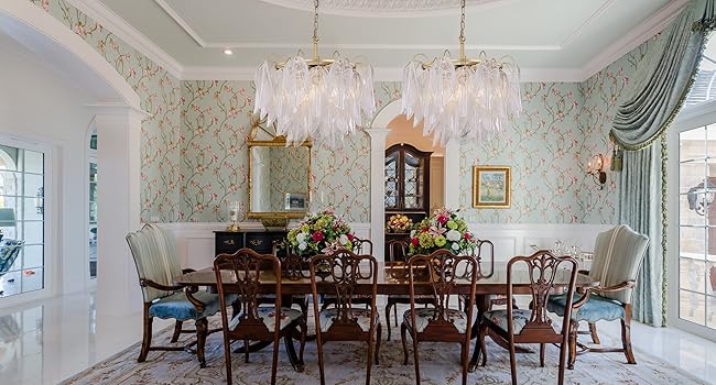 Amazon.com: TOCHIC Gold Chandelier for Dining Room, 3-Tier