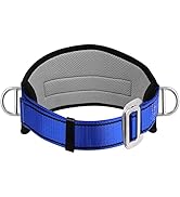 Trsmima Safety Climbing Harness Belt - Positioning Climbing Belt with Waist Pad and 2 D Rings, Pe...