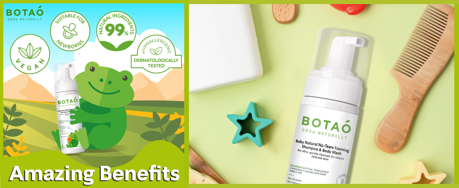 baby shampoo and body wash