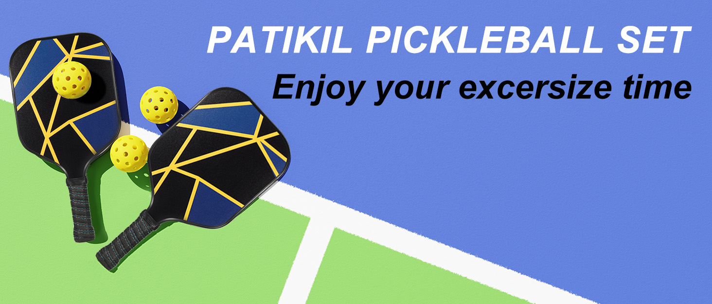 PATIKIL Outdoor Pickleball Balls, 40 Holes Pickleball 6
