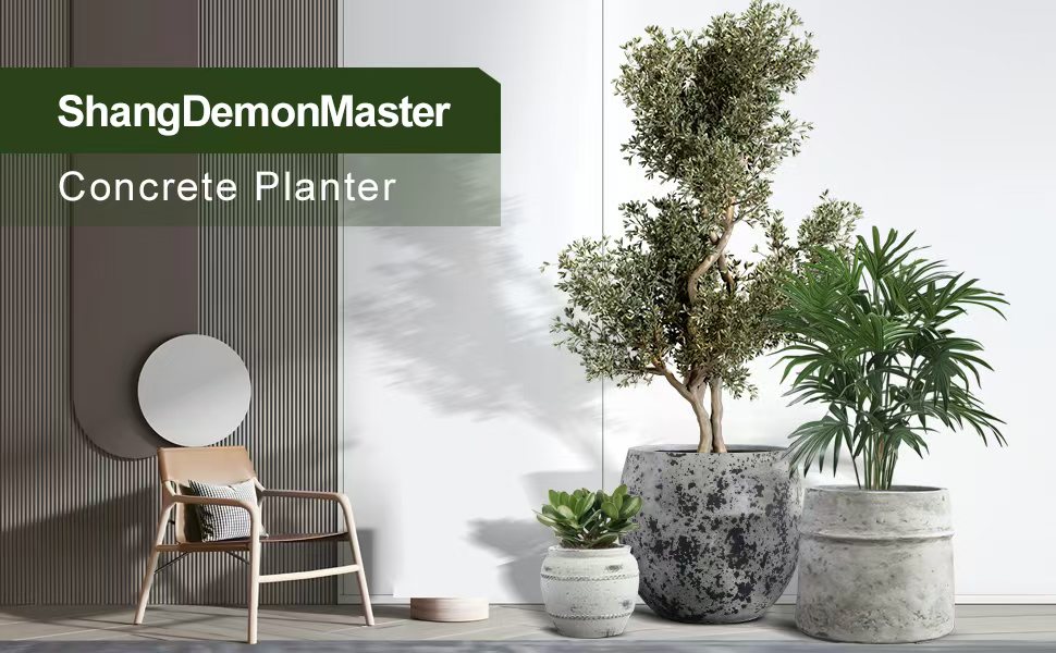 Concrete Planter Set of 3