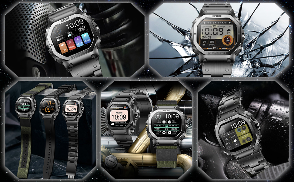 Amazon | スマートウォッチ 【2024革新モデル 軍用規格
