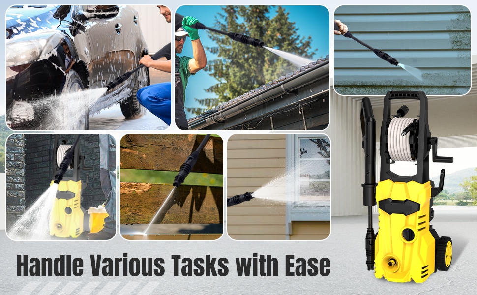 1800W High Pressure Washer, 130Bar Jet Washers/Pressure Washers with