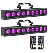 ENDYSHOW LED Stage Light Bar,50W 9 LED 4IN1 RGBW DJ Lights Bar with Remote Control Sound Activate...