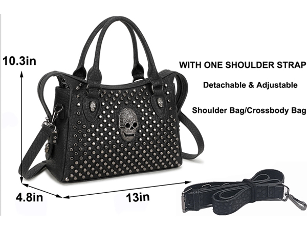 Amazon.com: Downupdown Vintage Handbags Women Rivet Purse