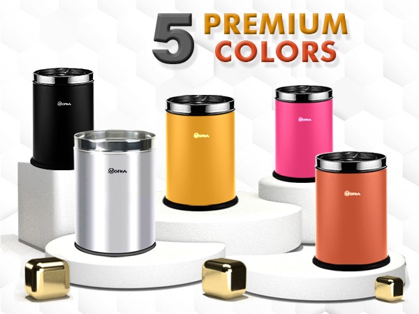 Stainless Steel Dustbin - Durable & Open Top -10