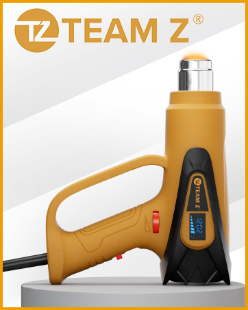 TEAM Z 1800W Premium Heat Gun kit 140°F~1202°F - Heavy Duty