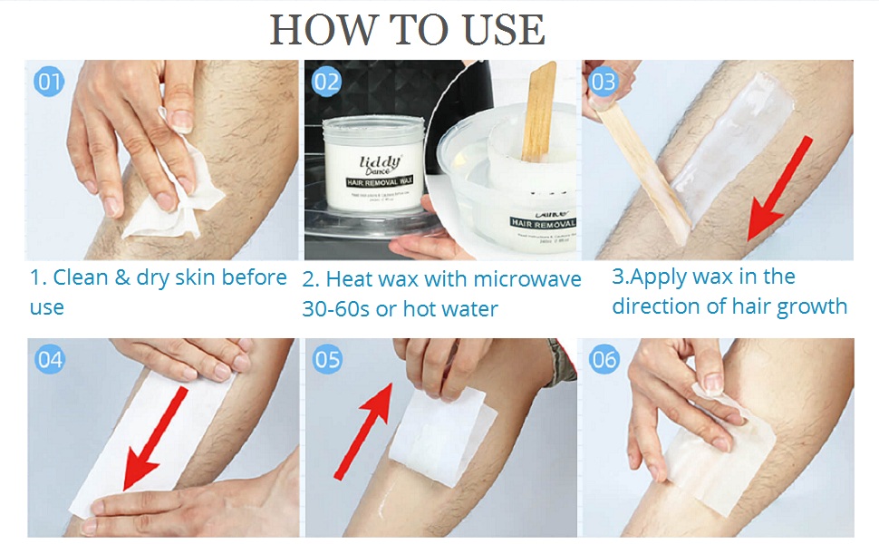 Soft Milk Wax Kit Hair Removal, Microwave Wax Kit for Whole Body Bikini/Arms/Legs