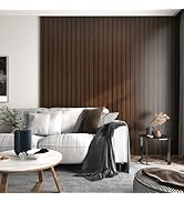 STICKEEP Brown Wood Panel Wallpaper Peel and Stick Wood Contact Paper for Countertops Waterproof ...