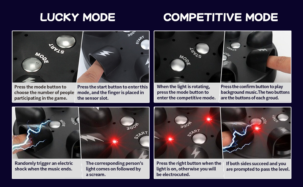 Shock Roulette Party Game two modes