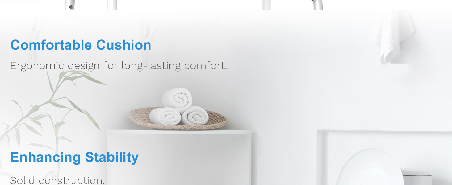 raised toilet seat with handles