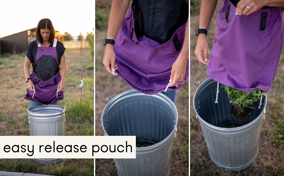 The Roo Gardening Apron With Pockets for Tools and Harvesting Pouch - for Men and Women