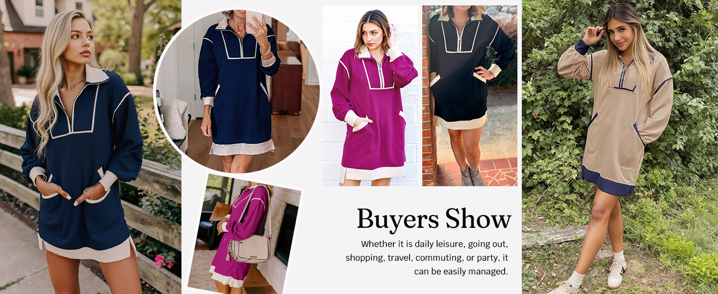 Women's Oversized Sweatshirt Dress