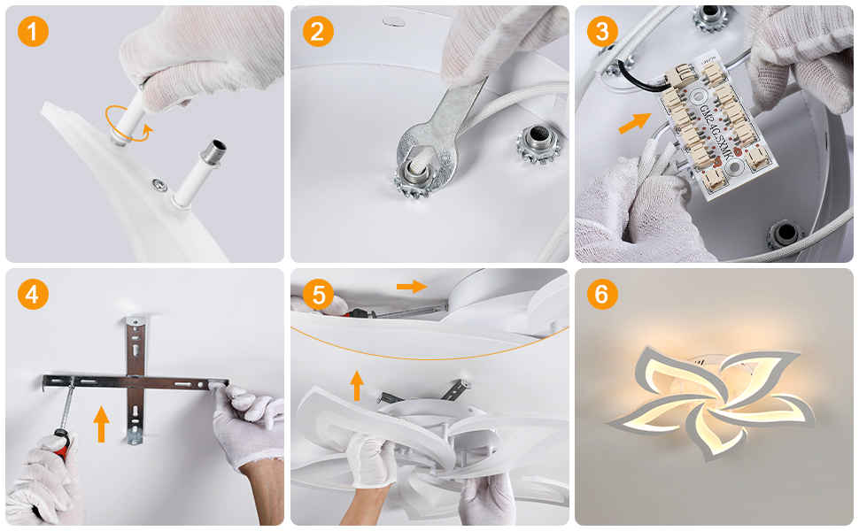 lumi¨res petale chambre