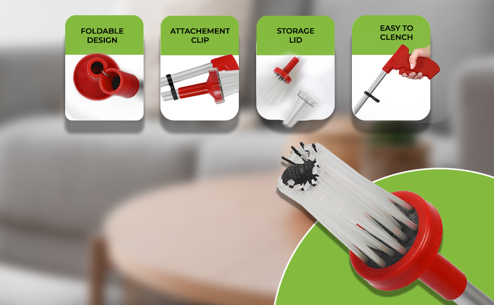 FLORA VERDE Foldable Spider Catcher Extra Long Handle 82cm Humane